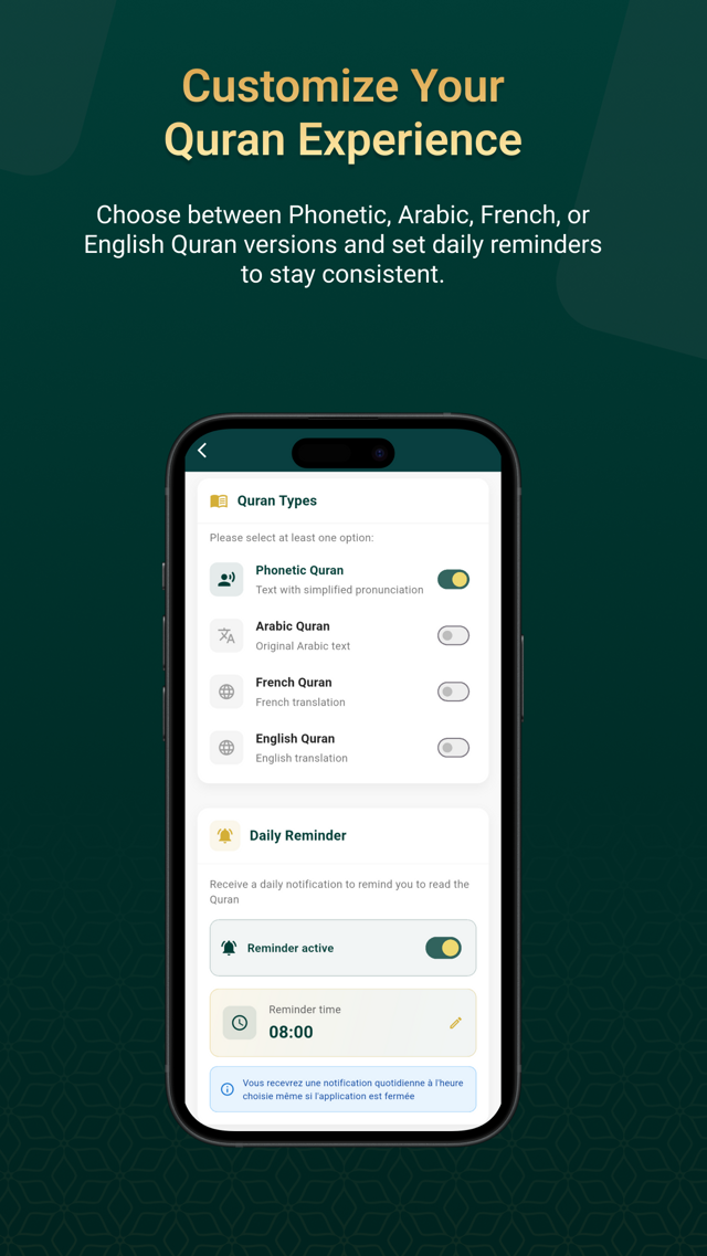 Noor Phonetic Quran - Bacaan berkelanjutan Al-Qur'an